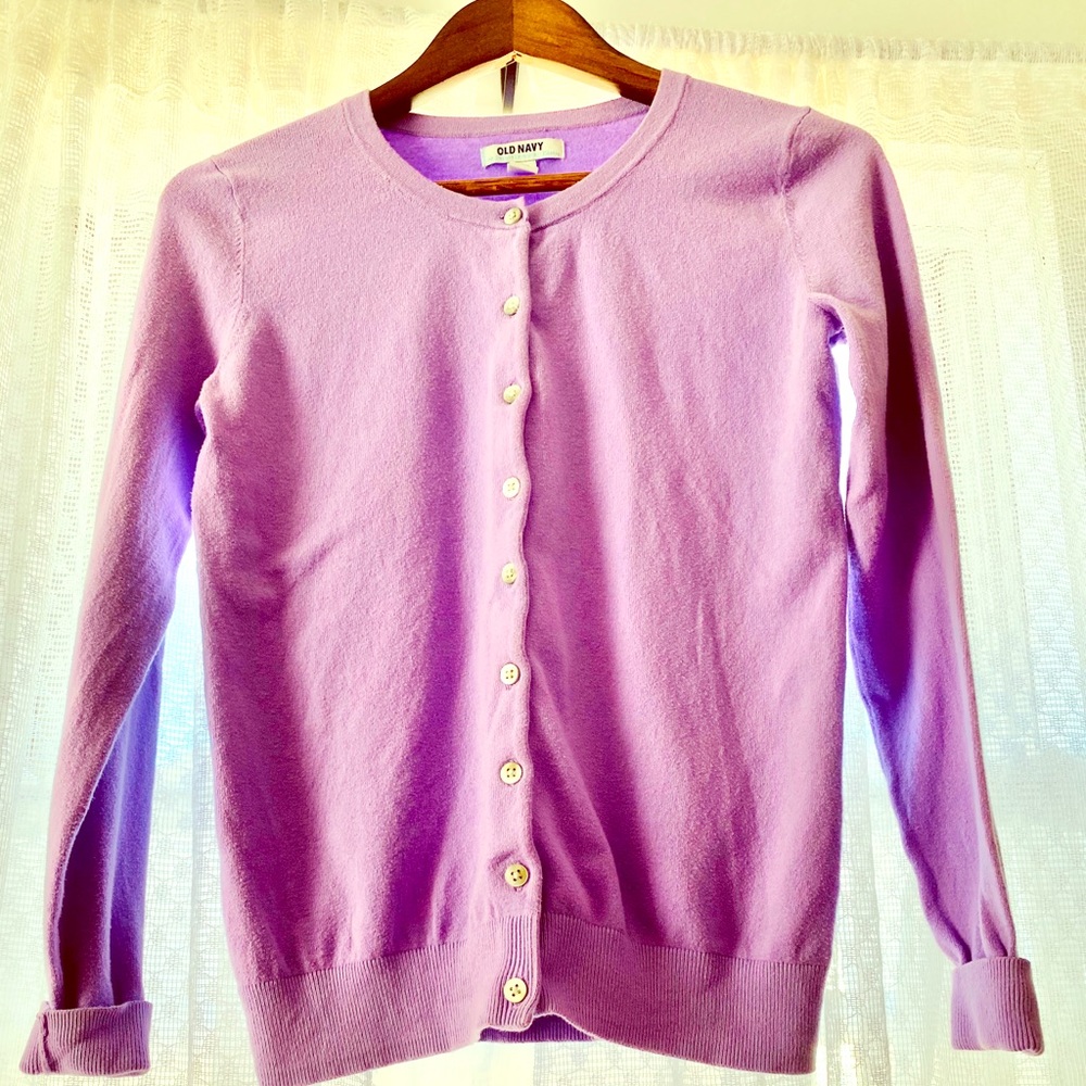 Old Navy light purple cardigan